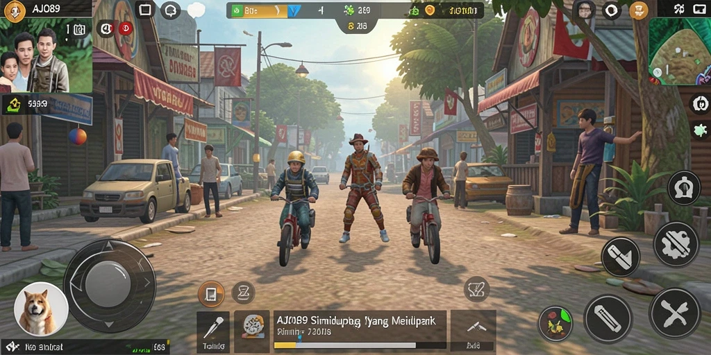 Screenshot AJO89 menunjukkan gameplay simulasi yang interaktif dan menarik.