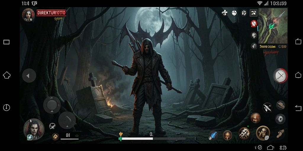 Screenshot menampilkan suasana mencekam dalam gameplay DIREKTURTOTO.