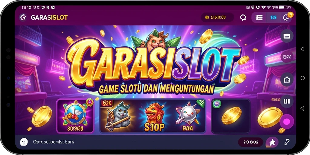 Screenshot GARASISLOT menampilkan gameplay slot dengan tema yang menarik.