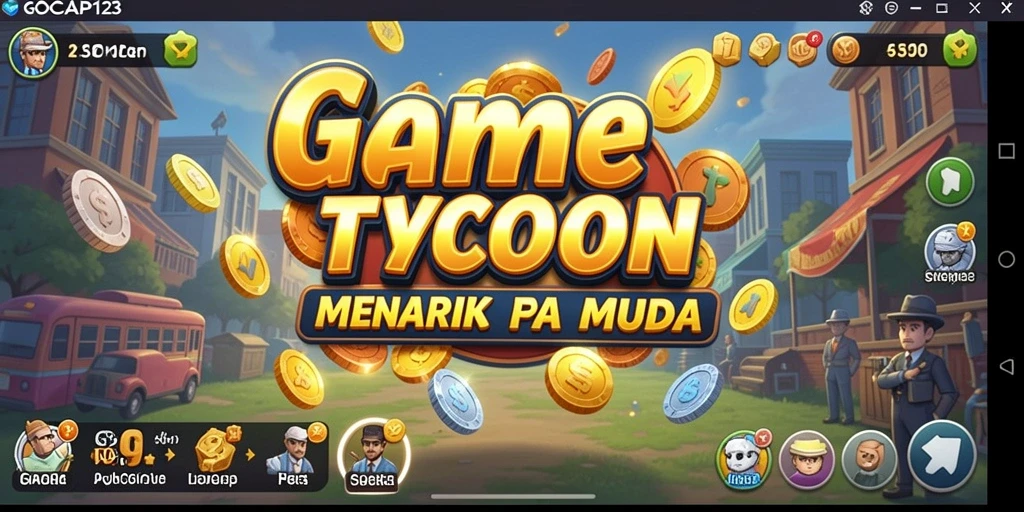 Screenshot GOCAP123 menampilkan wajah seru gameplay Tycoon yang penuh strategi.