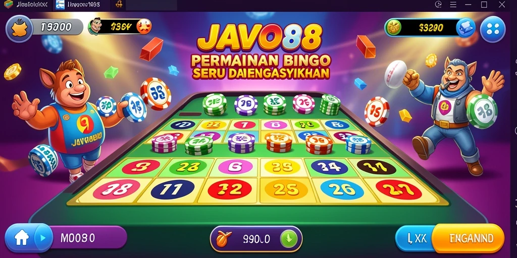Screenshot permainan Bingo seru di JAVO88, penuh tantangan.