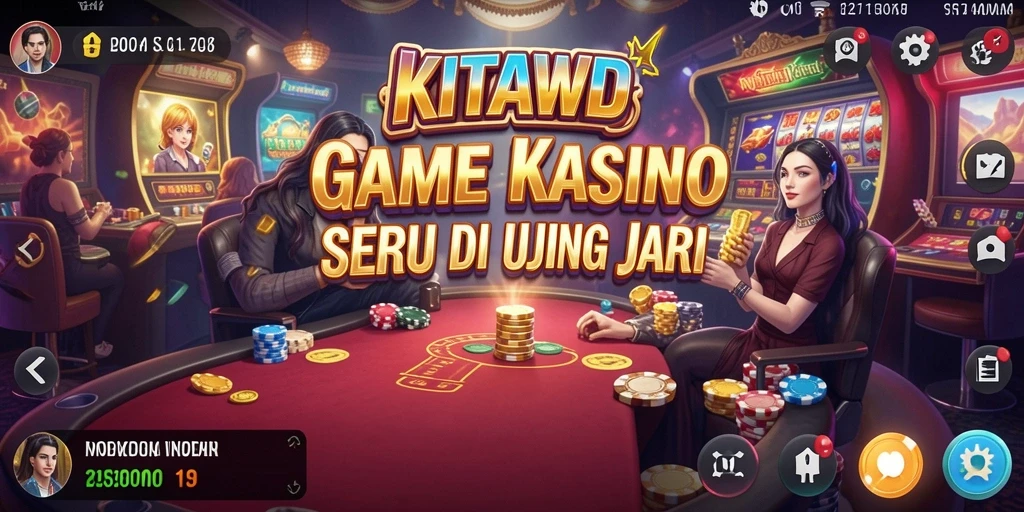Tampilan gameplay menyerupai kasino nyata dengan grafik memukau.