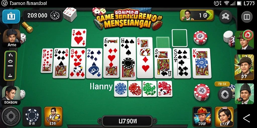 Tampilan menarik dari gameplay L777 dengan domino yang seru.