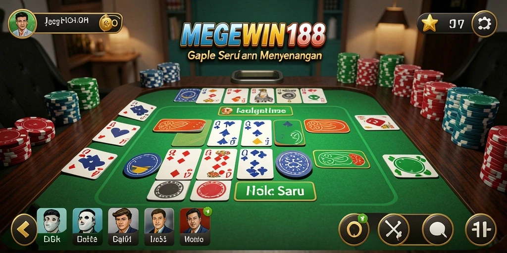 Gameplay menarik dan seru dari MEGEWIN188 permainan Gaple.