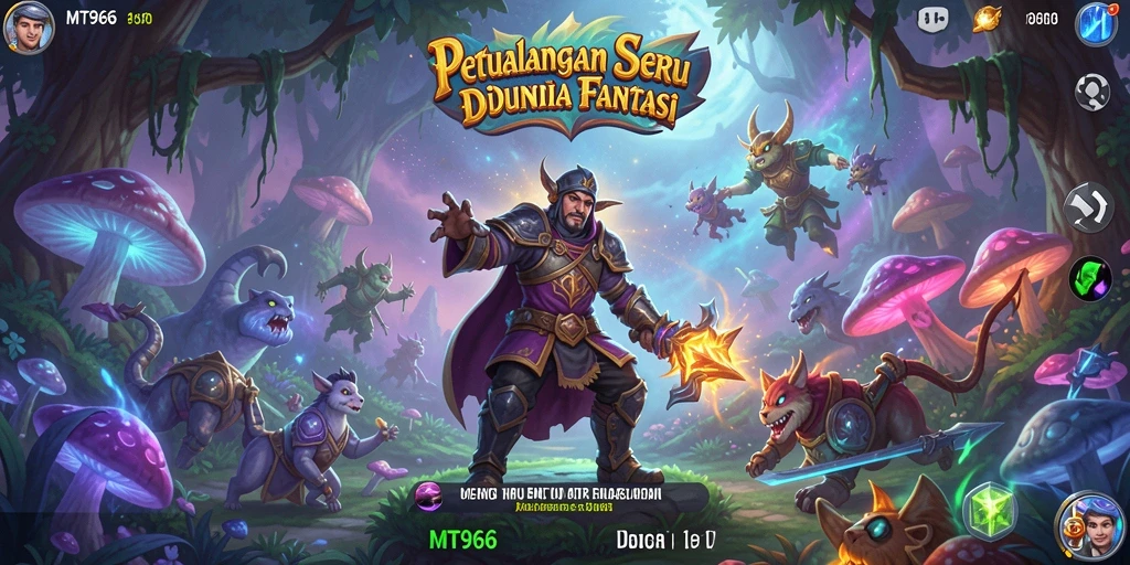 Tampilan gameplay seru dalam dunia petualangan yang menakjubkan.