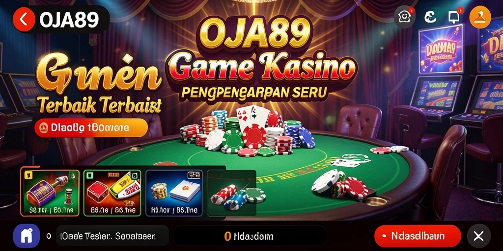 Screenshot utama OJA89 menampilkan gameplay Kasino yang seru.