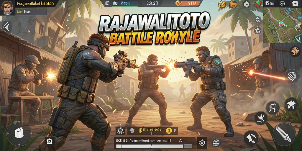 Tampilan menarik dari gameplay Battle Royale di RAJAWALITOTO.