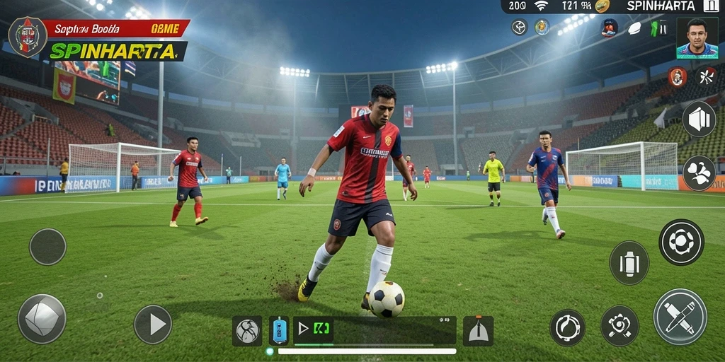 Tampilan menarik dari gameplay SPINHARTA yang mendebarkan.